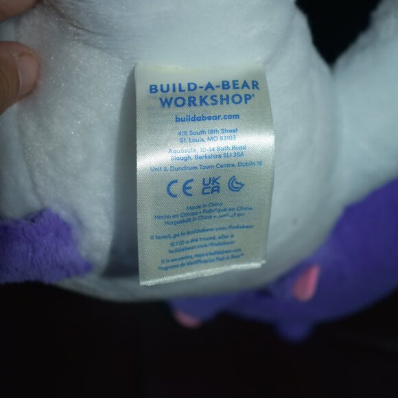 Exlusive Build a Bear Sanrio Purple Kuromi Heavy Stuffed Plush 18” Doll figure - Picture 10 of 11